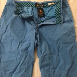 Men’s polo blue straight fit shorts